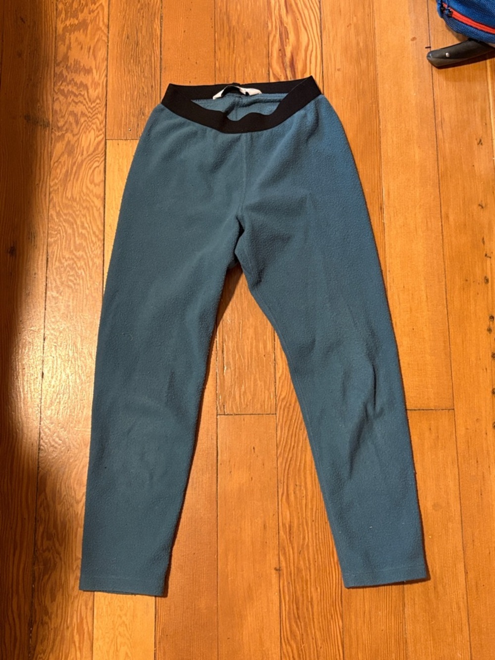 MEC Kids Fleece Leggings - Teal with Black Waistband